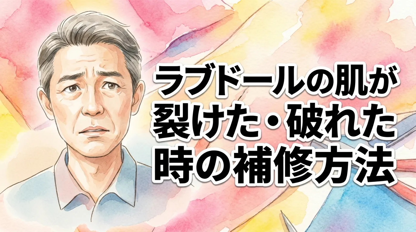 ラブドールの肌が裂けた・破れた時の補修方法｜TPE/シリコン別の接着剤と手順