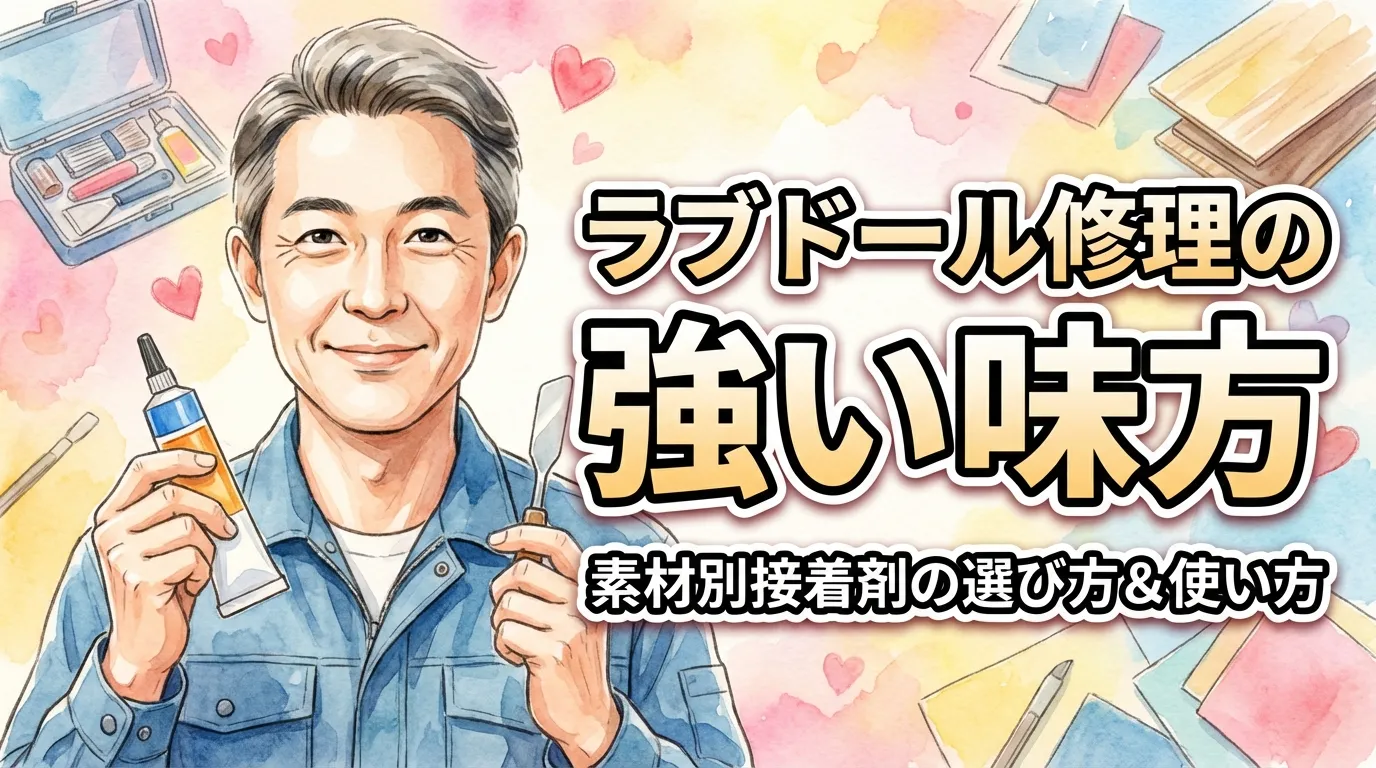 💖ラブドール修理の強い味方！素材別接着剤の選び方＆使い方