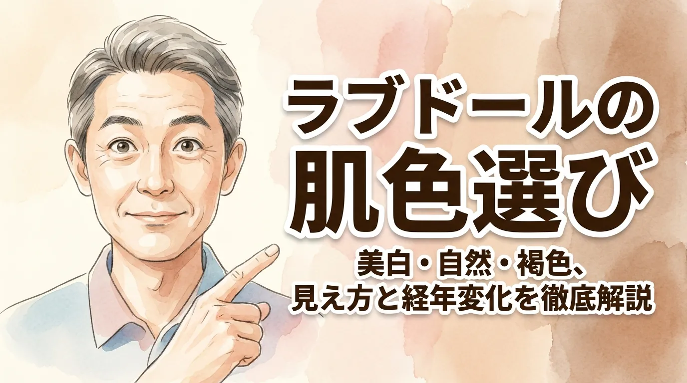 ラブドールの肌色選び：美白・自然・褐色、見え方と経年変化を徹底解説