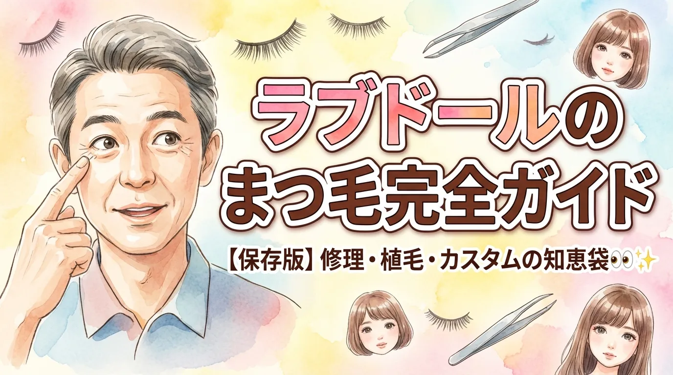 【保存版】ラブドールのまつ毛完全ガイド！修理・植毛・カスタムの知恵袋👀✨