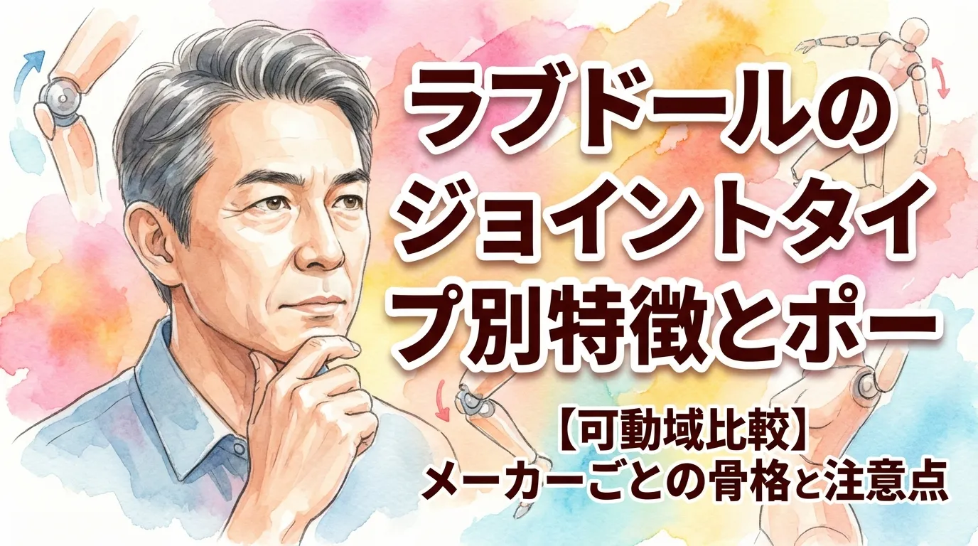 【可動域比較】ラブドールのジョイントタイプ別特徴とポージングの自由度｜メーカーごとの骨格と注意点