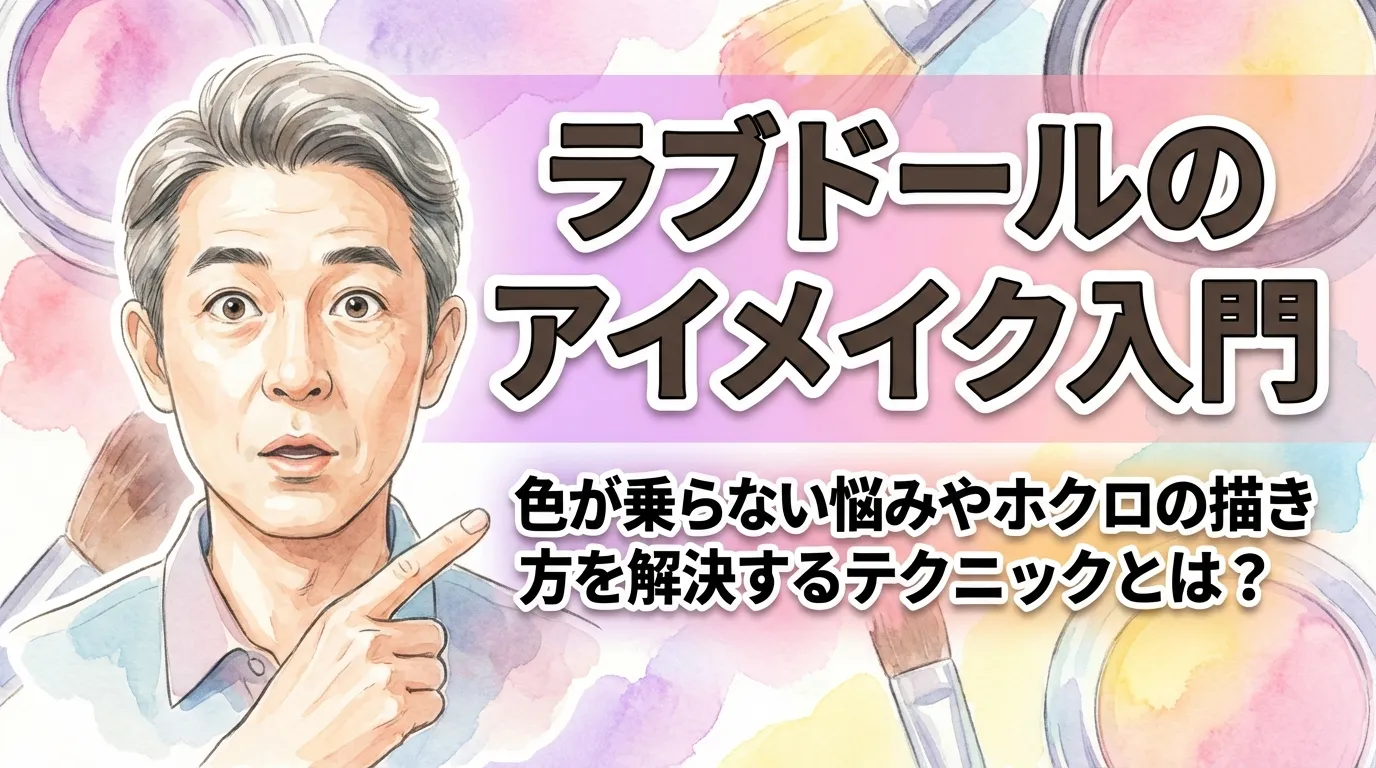 ラブドールのアイメイク入門！色が乗らない悩みやホクロの描き方を解決するテクニックとは？