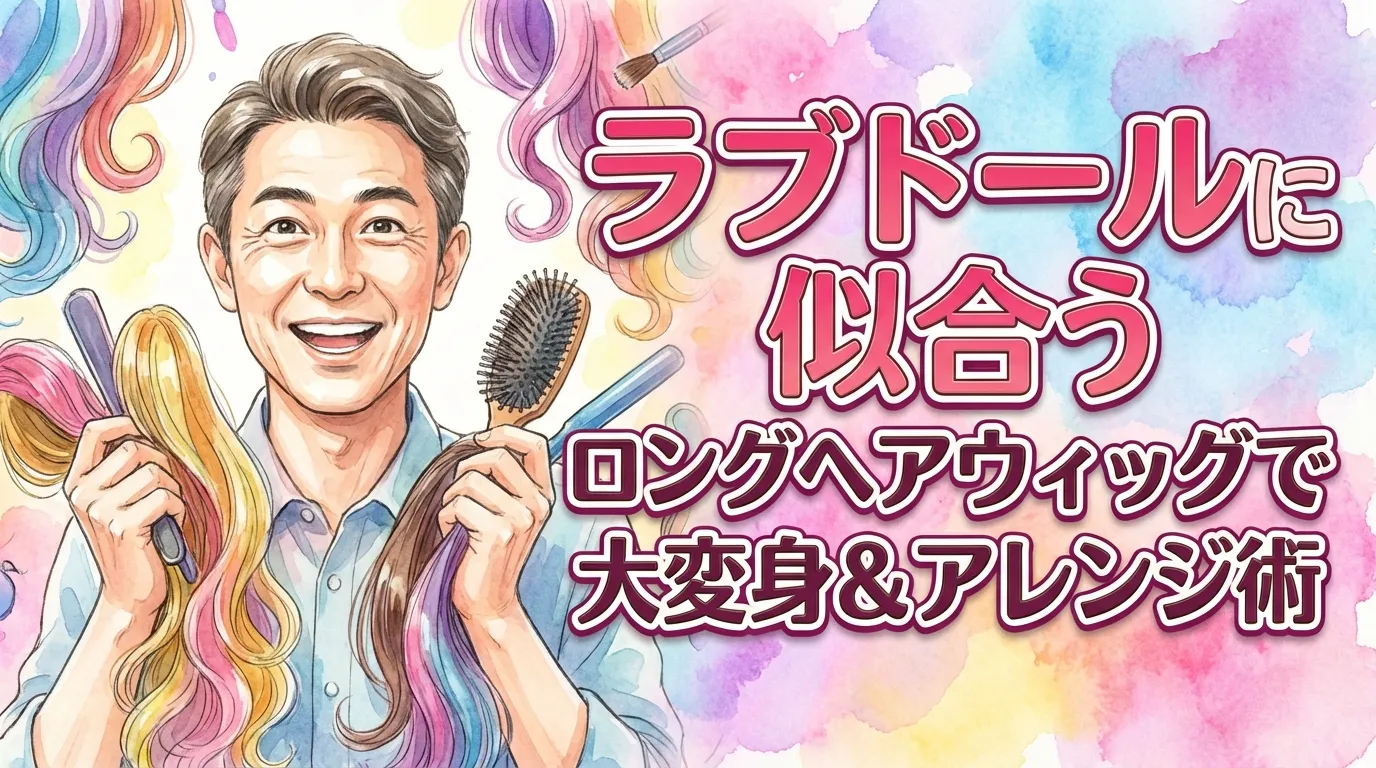 ✨ラブドールに似合う！ロングヘアウィッグで大変身＆アレンジ術