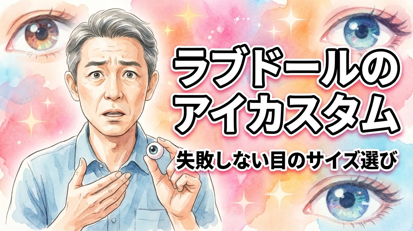👁️ラブドールのアイカスタム！失敗しない目のサイズ選び