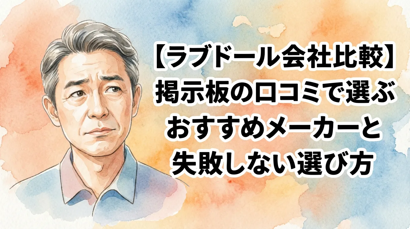 【ラブドール会社比較】掲示板の口コミで選ぶおすすめメーカーと失敗しない選び方