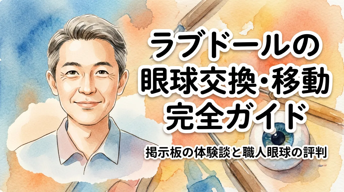 ラブドールの眼球交換・移動完全ガイド｜掲示板の体験談と職人眼球の評判
