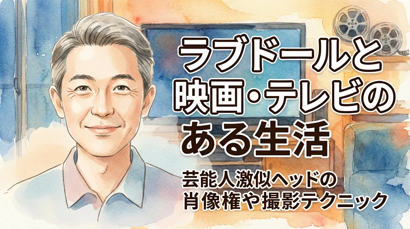 ラブドールと映画・テレビのある生活｜芸能人激似ヘッドの肖像権や撮影テクニック