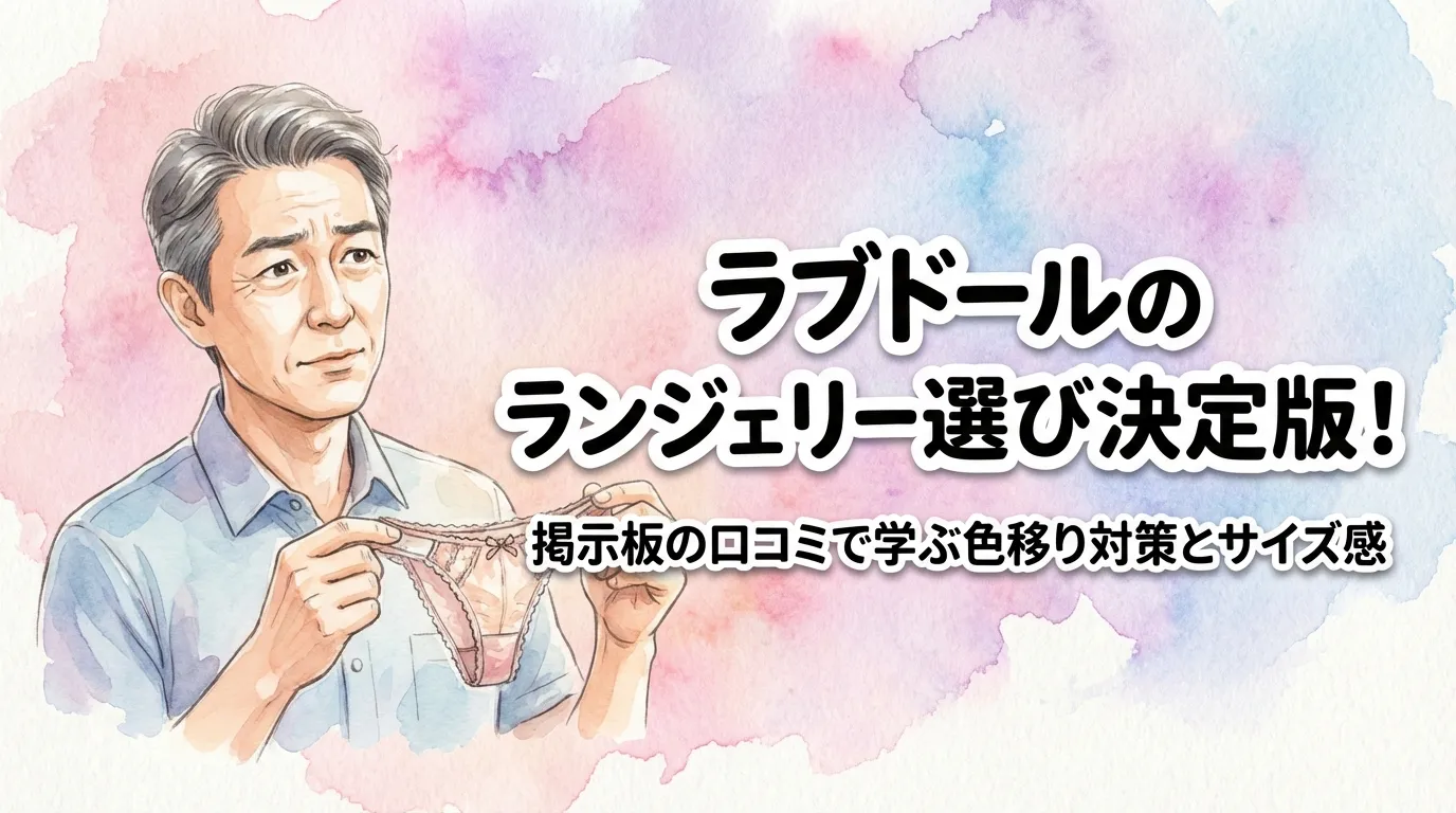 ラブドールのランジェリー選び決定版！掲示板の口コミで学ぶ色移り対策とサイズ感