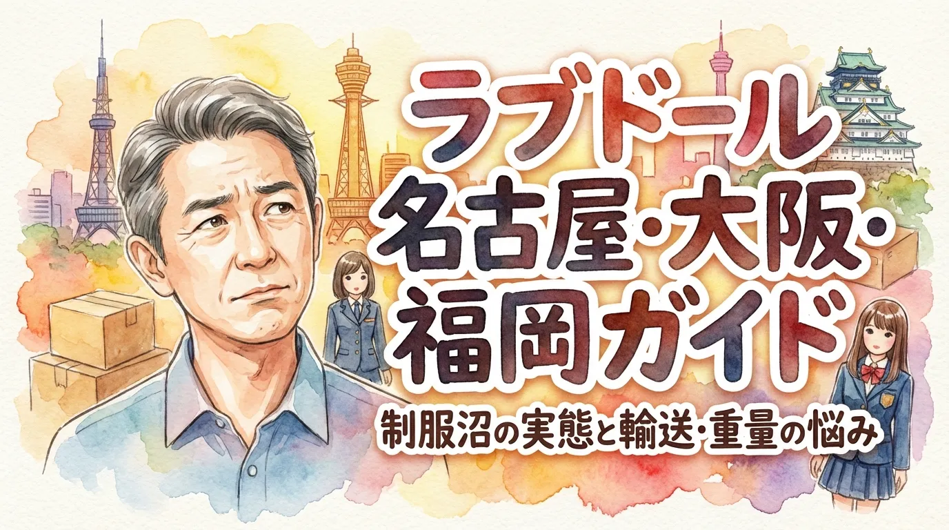 ラブドール名古屋・大阪・福岡ガイド｜制服沼の実態と輸送・重量の悩み
